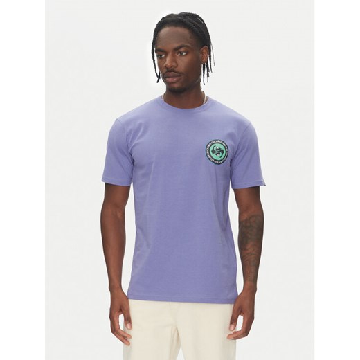 Quiksilver T-Shirt Circle Back Ss EQYZT08054 Fioletowy Regular Fit ze sklepu MODIVO w kategorii T-shirty męskie - zdjęcie 182729536