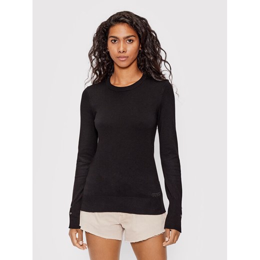Guess Sweter Elinor W2YR30 Z2V62 Czarny Regular Fit ze sklepu MODIVO w kategorii Swetry damskie - zdjęcie 182729606