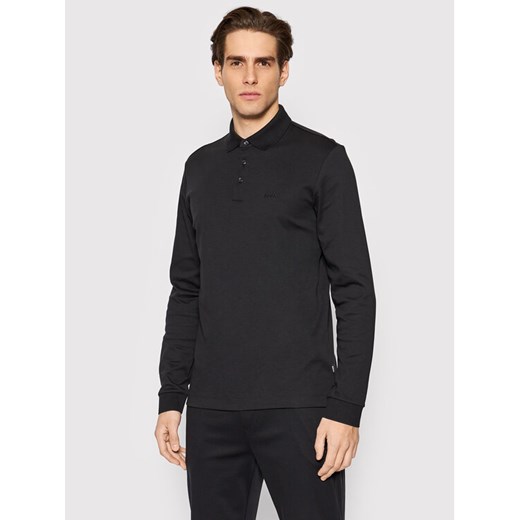 Boss Polo Pado 30 50468392 Czarny Regular Fit ze sklepu MODIVO w kategorii T-shirty męskie - zdjęcie 182729608