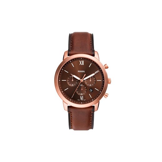 Fossil Zegarek Neutra Chronograph FS6026 Brązowy ze sklepu MODIVO w kategorii Zegarki - zdjęcie 182729647