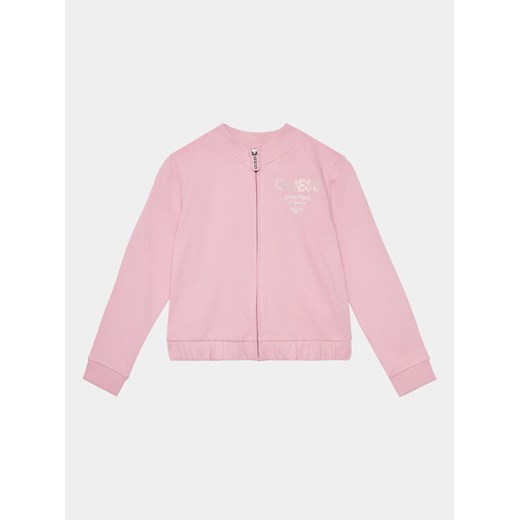 Guess Bluza J4RQ04 KA6R4 Różowy Regular Fit ze sklepu MODIVO w kategorii Bluzy dziewczęce - zdjęcie 182729738