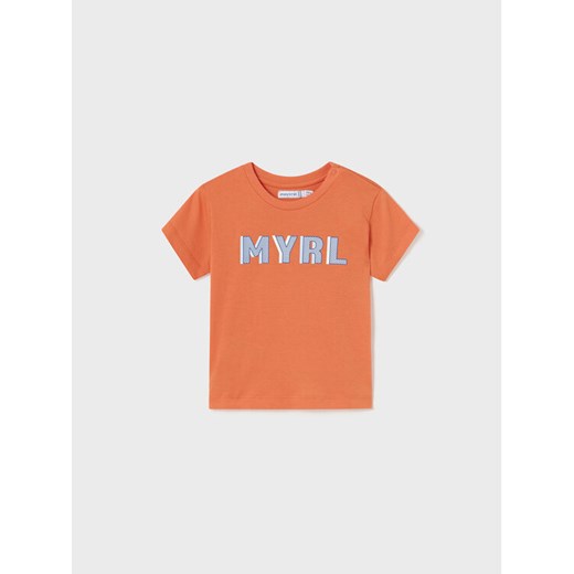 Mayoral T-Shirt 106 Pomarańczowy Regular Fit ze sklepu MODIVO w kategorii Koszulki niemowlęce - zdjęcie 182729867