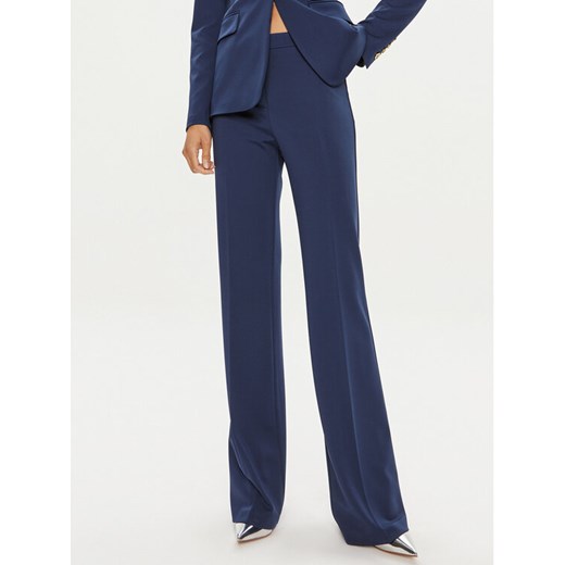 Pinko Spodnie materiałowe Hulka 100054 A0HM Granatowy Regular Fit ze sklepu MODIVO w kategorii Spodnie damskie - zdjęcie 182730065