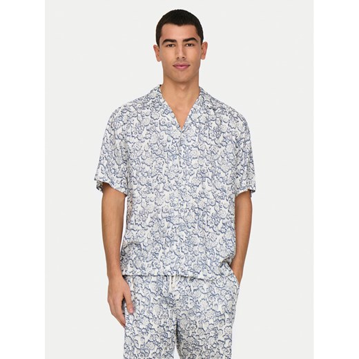 Only & Sons Koszula Dash 22032733 Écru Regular Fit ze sklepu MODIVO w kategorii Koszule męskie - zdjęcie 182730149