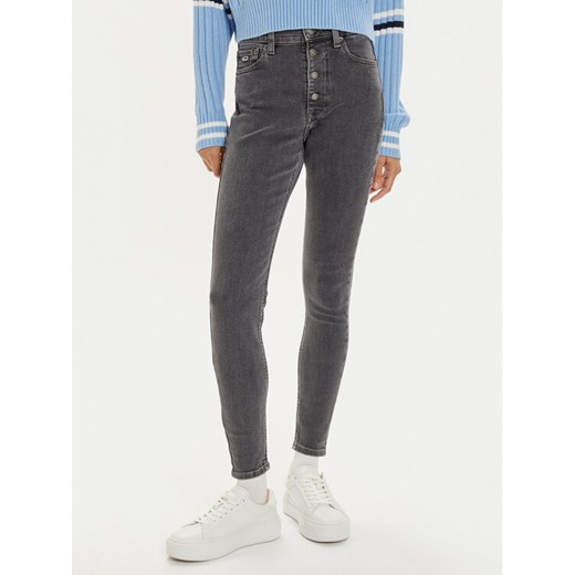 Tommy Jeans Jeansy Sylvia DW0DW19531 Szary Skinny Fit ze sklepu MODIVO w kategorii Jeansy damskie - zdjęcie 182730185