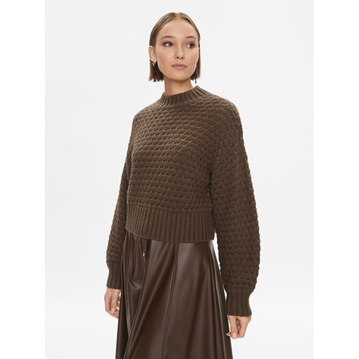 Noisy May Sweter 27028402 Brązowy Regular Fit ze sklepu MODIVO w kategorii Swetry damskie - zdjęcie 182730188