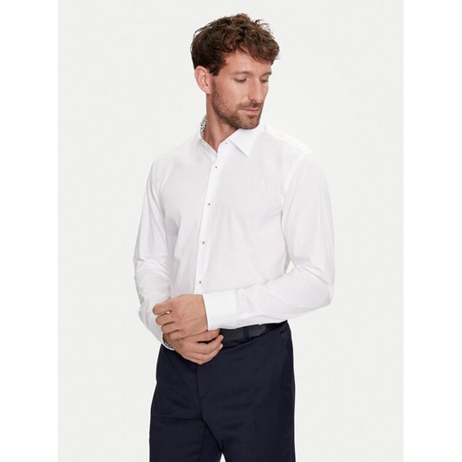 Boss Koszula H-Hank-Kent-C3-214 50512652 Biały Slim Fit ze sklepu MODIVO w kategorii Koszule męskie - zdjęcie 182730205