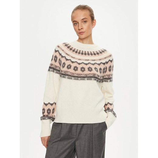 Marella Sweter Dito 2423366182 Écru Relaxed Fit ze sklepu MODIVO w kategorii Swetry damskie - zdjęcie 182730238