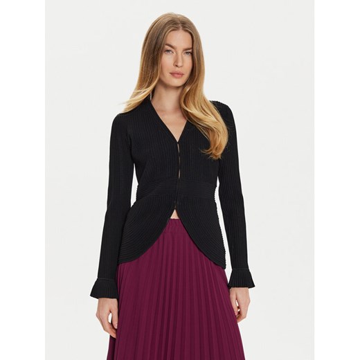 TWINSET Kardigan 242TT3123 Czarny Slim Fit ze sklepu MODIVO w kategorii Swetry damskie - zdjęcie 182730338
