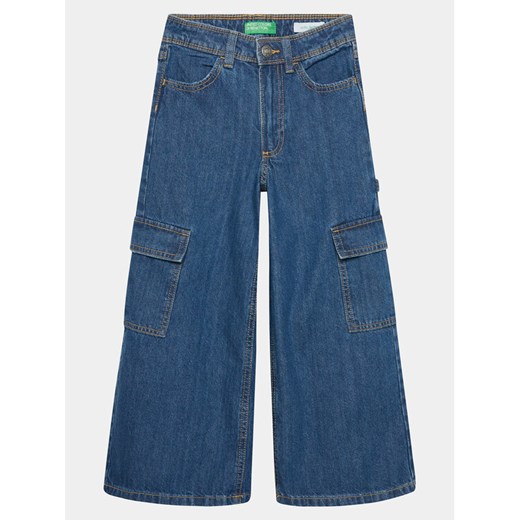 United Colors Of Benetton Jeansy 4DW2CE02U Granatowy Wide Leg United Colors Of Benetton M MODIVO