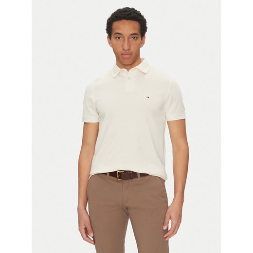 Tommy Hilfiger Polo 1985 MW0MW17770 Beżowy Regular Fit ze sklepu MODIVO w kategorii T-shirty męskie - zdjęcie 182730376