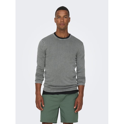 Only & Sons Sweter 22006806 Szary Regular Fit ze sklepu MODIVO w kategorii Swetry męskie - zdjęcie 182730396