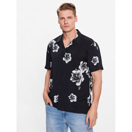 Lindbergh Koszula 30-203425 Czarny Relaxed Fit ze sklepu MODIVO w kategorii Koszule męskie - zdjęcie 182730467
