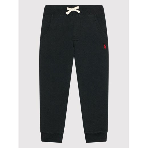 Polo Ralph Lauren Spodnie dresowe 322720897002 Czarny Regular Fit ze sklepu MODIVO w kategorii Spodnie chłopięce - zdjęcie 182730479