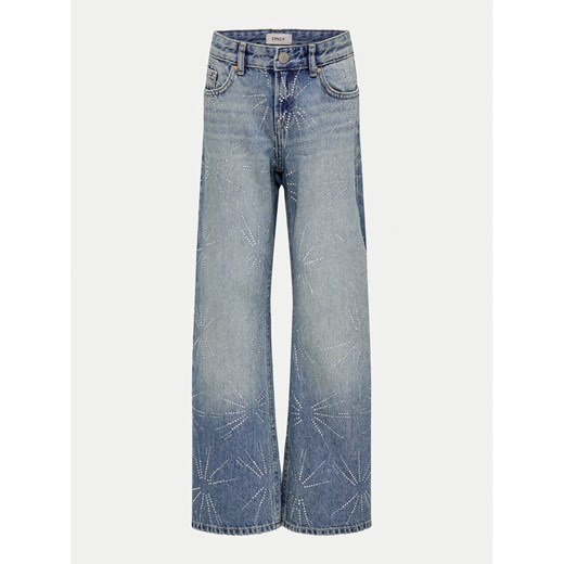 Kids ONLY Jeansy 15335252 Niebieski Wide Leg ze sklepu MODIVO w kategorii Spodnie dziewczęce - zdjęcie 182730519