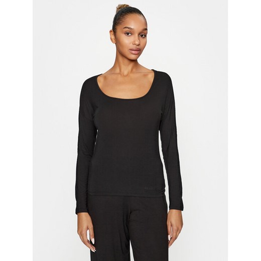 Calvin Klein Underwear Koszulka piżamowa 000QS7006E Czarny Regular Fit ze sklepu MODIVO w kategorii Piżamy damskie - zdjęcie 182730587