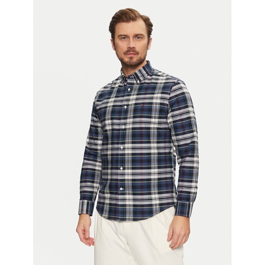Tommy Hilfiger Koszula Heritage MW0MW37566 Granatowy Regular Fit ze sklepu MODIVO w kategorii Koszule męskie - zdjęcie 182730699