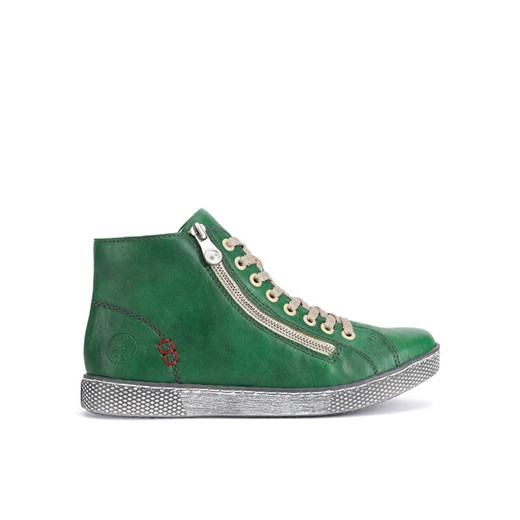 Rieker Trampki Z1221-53 Zielony ze sklepu MODIVO w kategorii Trampki damskie - zdjęcie 182730898