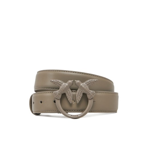 PINKO Pasek Damski Love Berry H3 Belt PE 25 PLT01 100125 A1K2 Szary ze sklepu MODIVO w kategorii Paski damskie - zdjęcie 182730925