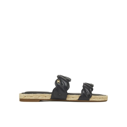 Tommy Hilfiger Espadryle Leather Rope Espadrille Mule FW0FW08503 Czarny ze sklepu MODIVO w kategorii Espadryle damskie - zdjęcie 182730927