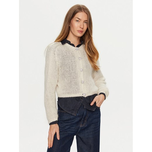 ViCOLO Kardigan 33013S Écru Regular Fit ze sklepu MODIVO w kategorii Swetry damskie - zdjęcie 182730996