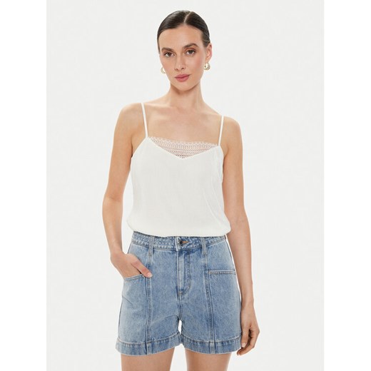 Morgan Top 241-BAMBE Écru Regular Fit ze sklepu MODIVO w kategorii Bluzki damskie - zdjęcie 182731028