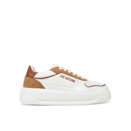 LOVE MOSCHINO Sneakersy JA15515G0MIAO10B Biały ze sklepu MODIVO w kategorii Buty sportowe damskie - zdjęcie 182731036