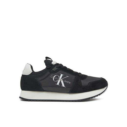 Calvin Klein Jeans Sneakersy Runner Sock Laceup Ny-Lth W YW0YW00840 Czarny 39 MODIVO