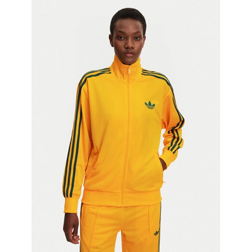adidas Bluza adicolor Classic Firebird JP2300 Żółty Loose Fit ze sklepu MODIVO w kategorii Bluzy damskie - zdjęcie 182731166