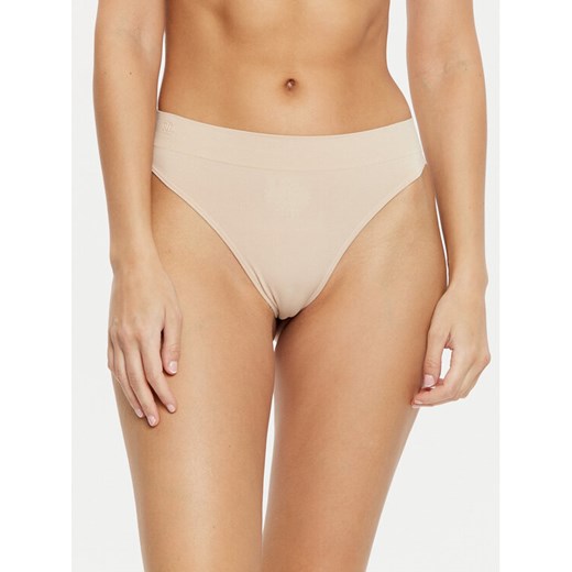 LAUREN RALPH LAUREN Stringi 4L0010 Beżowy ze sklepu MODIVO w kategorii Majtki damskie - zdjęcie 182731217