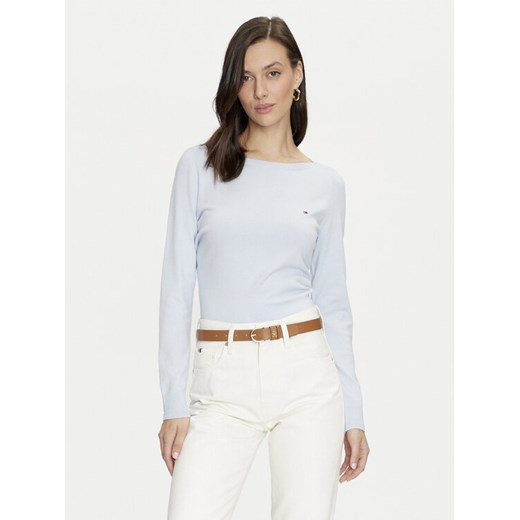 Tommy Hilfiger Sweter WW0WW40099 Niebieski Regular Fit ze sklepu MODIVO w kategorii Swetry damskie - zdjęcie 182731249