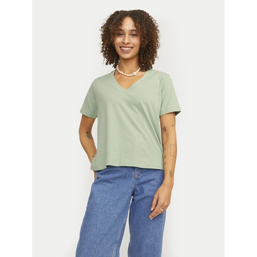 JJXX T-Shirt Annie 12255655 Zielony Regular Fit ze sklepu MODIVO w kategorii Bluzki damskie - zdjęcie 182731268