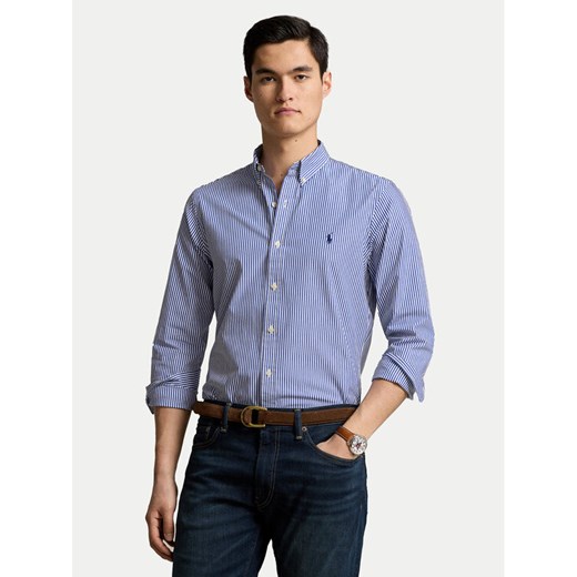 Polo Ralph Lauren Koszula 710928254008 Niebieski Slim Fit ze sklepu MODIVO w kategorii Koszule męskie - zdjęcie 182731289