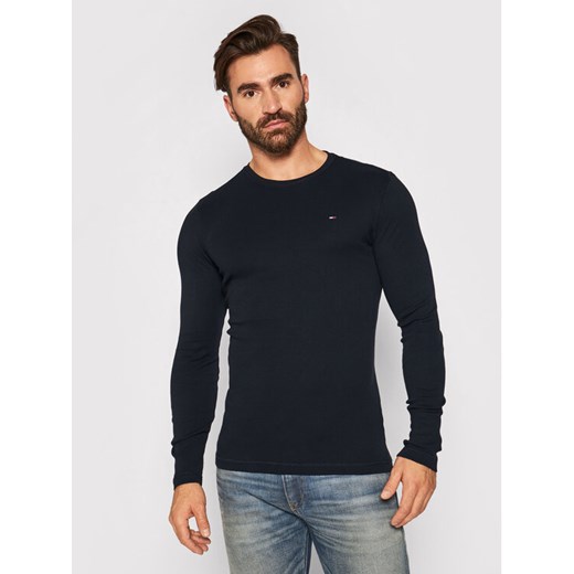 Tommy Jeans Longsleeve DM0DM04409 Czarny Slim Fit ze sklepu MODIVO w kategorii T-shirty męskie - zdjęcie 182731296
