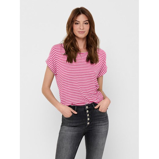 ONLY T-Shirt Moster 15206243 Różowy Regular Fit ze sklepu MODIVO w kategorii Bluzki damskie - zdjęcie 182731319