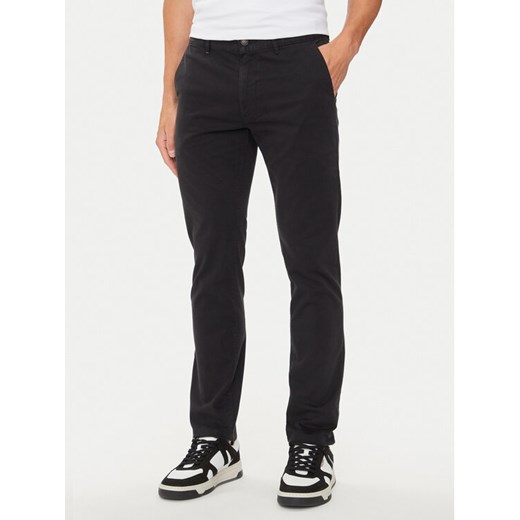 Boss Chinosy 50510933 Czarny Slim Fit ze sklepu MODIVO w kategorii Spodnie męskie - zdjęcie 182731358