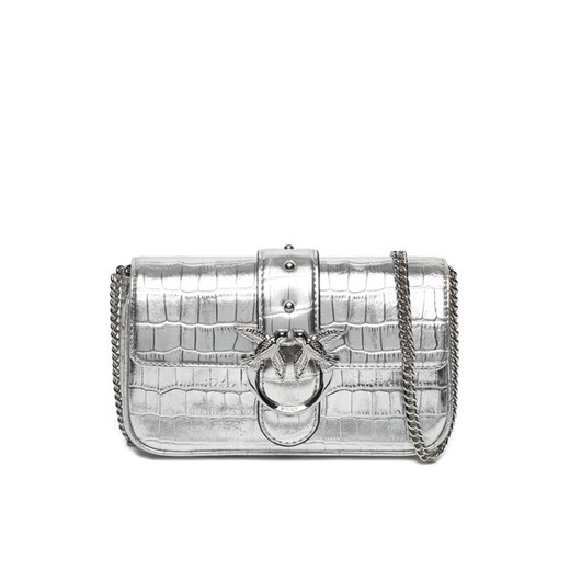 PINKO Torebka Love One Pocket Simply C AI 24-25 PLTT 103838 A1W5 Srebrny ze sklepu MODIVO w kategorii Kopertówki - zdjęcie 182731367