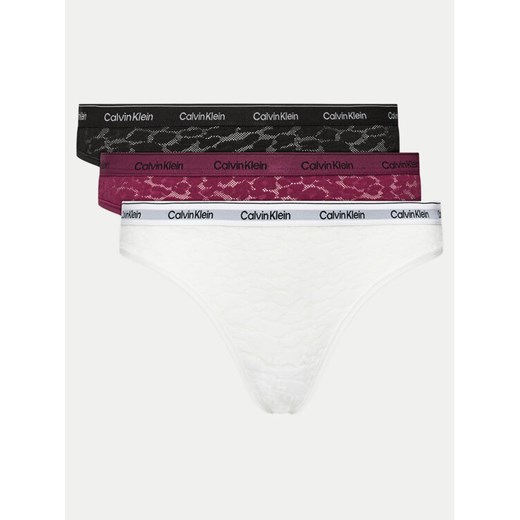Calvin Klein Underwear Komplet 3 par fig klasycznych 000QD5069E Kolorowy ze sklepu MODIVO w kategorii Majtki damskie - zdjęcie 182731378