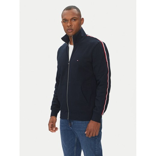Tommy Hilfiger Bluza Global Stripe MW0MW38686 Granatowy Regular Fit ze sklepu MODIVO w kategorii Bluzy męskie - zdjęcie 182731418