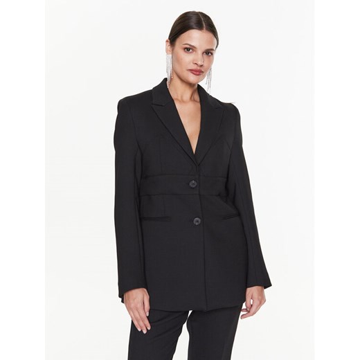Remain Marynarka Heavy Suiting RM2124 Czarny Slim Fit ze sklepu MODIVO w kategorii Marynarki damskie - zdjęcie 182731508