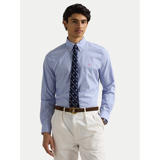 Polo Ralph Lauren Koszula 710968937003 Niebieski Custom Fit ze sklepu MODIVO w kategorii Koszule męskie - zdjęcie 182731515