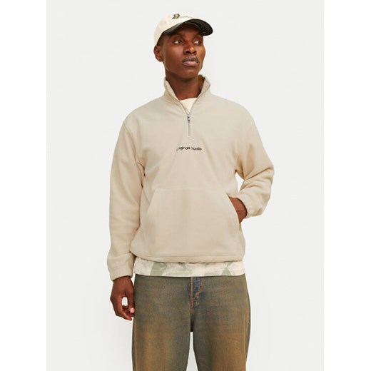 Jack&Jones Polar Vesterbro 12262981 Beżowy Relaxed Fit ze sklepu MODIVO w kategorii Bluzy męskie - zdjęcie 182731549