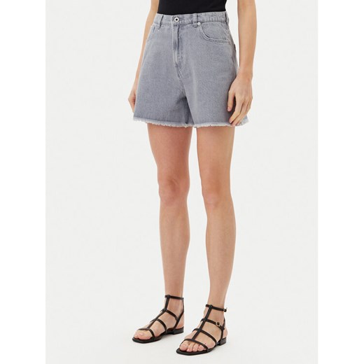Pepe Jeans Szorty jeansowe PL801112 Szary Slim Fit ze sklepu MODIVO w kategorii Szorty - zdjęcie 182731588