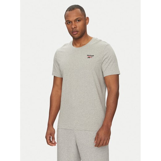 Reebok T-Shirt 100221743 Szary Regular Fit ze sklepu MODIVO w kategorii T-shirty męskie - zdjęcie 182731646
