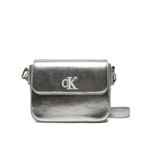 Calvin Klein Jeans Torebka IU0IU00688 Srebrny ze sklepu MODIVO w kategorii Listonoszki - zdjęcie 182731666