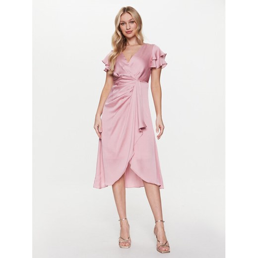 DKNY Sukienka koktajlowa DD2KM406 Różowy Regular Fit ze sklepu MODIVO w kategorii Sukienki - zdjęcie 182731728