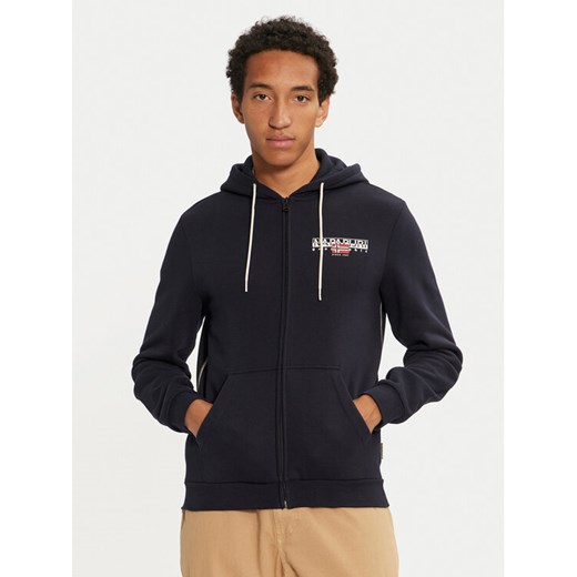 Napapijri Bluza B-Alymer NP0A4I1E Granatowy Regular Fit ze sklepu MODIVO w kategorii Bluzy męskie - zdjęcie 182731885