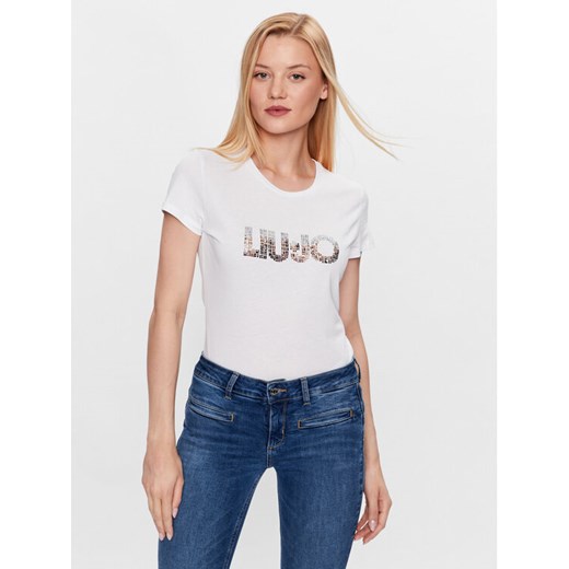 Liu Jo T-Shirt WF3085 J6308 Biały Regular Fit ze sklepu MODIVO w kategorii Bluzki damskie - zdjęcie 182731897