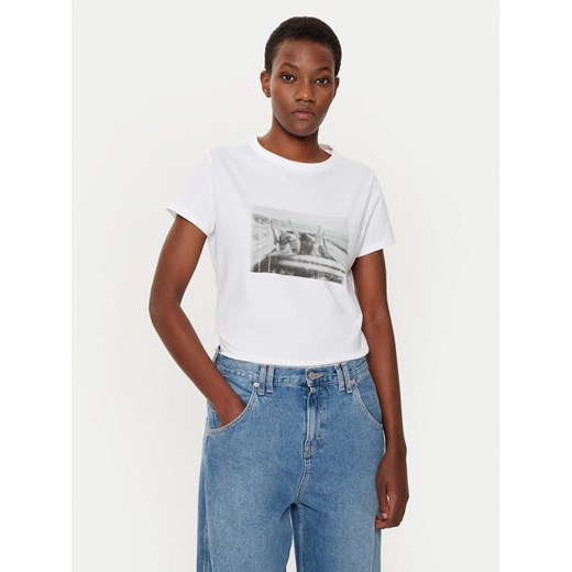 BOSS T-Shirt 50541264 Biały Regular Fit ze sklepu MODIVO w kategorii Bluzki damskie - zdjęcie 182731916