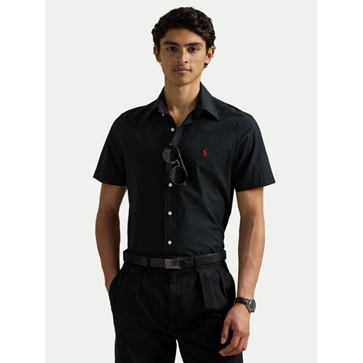 Polo Ralph Lauren Koszula 710945315003 Czarny Custom Fit ze sklepu MODIVO w kategorii Koszule męskie - zdjęcie 182732087